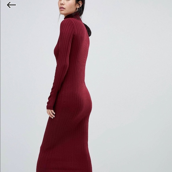ASOS High Neck Maxi Bodycon Dress - Picture 2 of 4